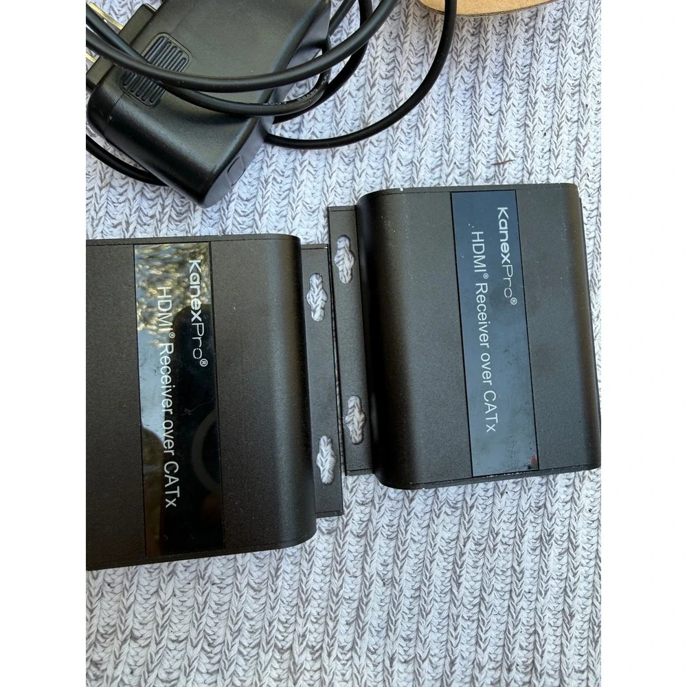 KanexPro HDMI Receiver over CATx Extender Set Black HDbitT RX with Power Adapter